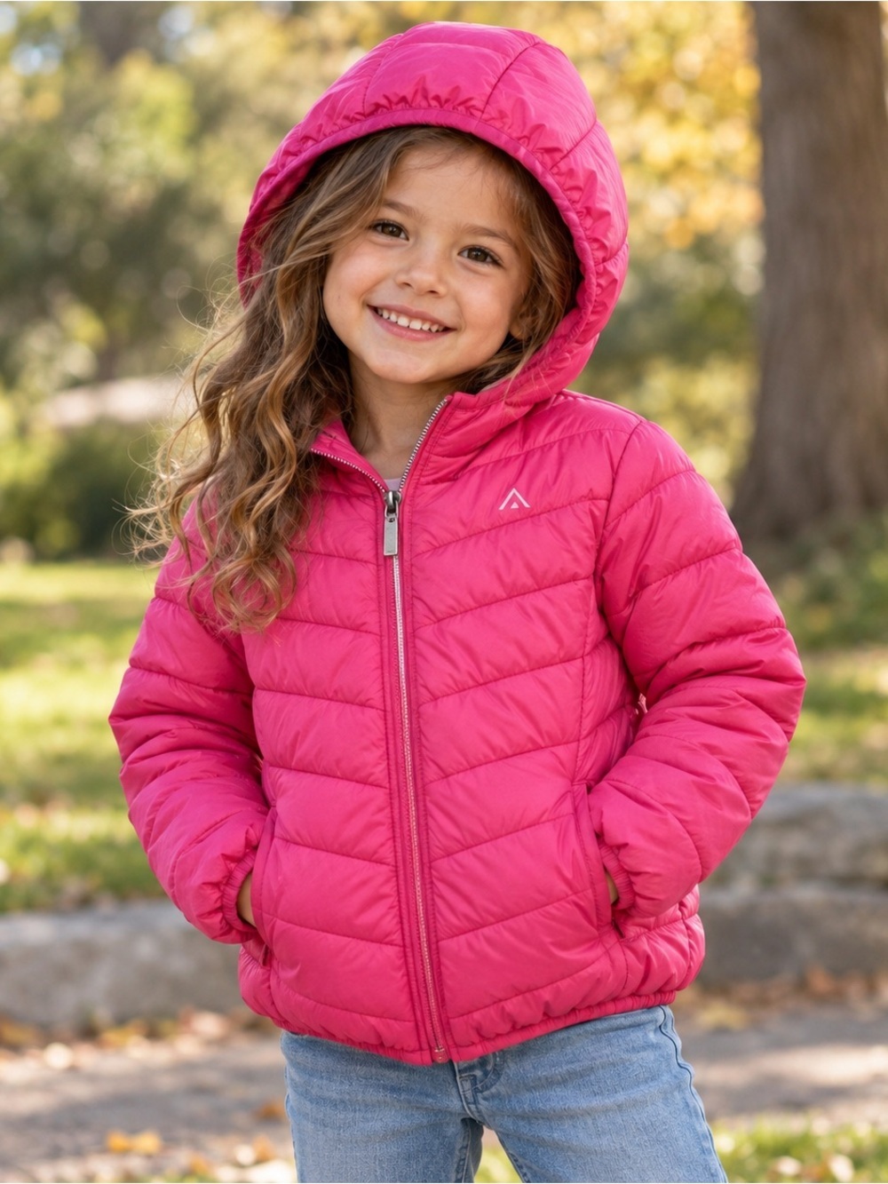 PARADOX Puffer Coat Kids Size XS 4-5 Yrs Jacket Hooded Lightweight Pink